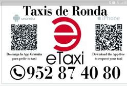 Taxi en Ronda (Málaga).
